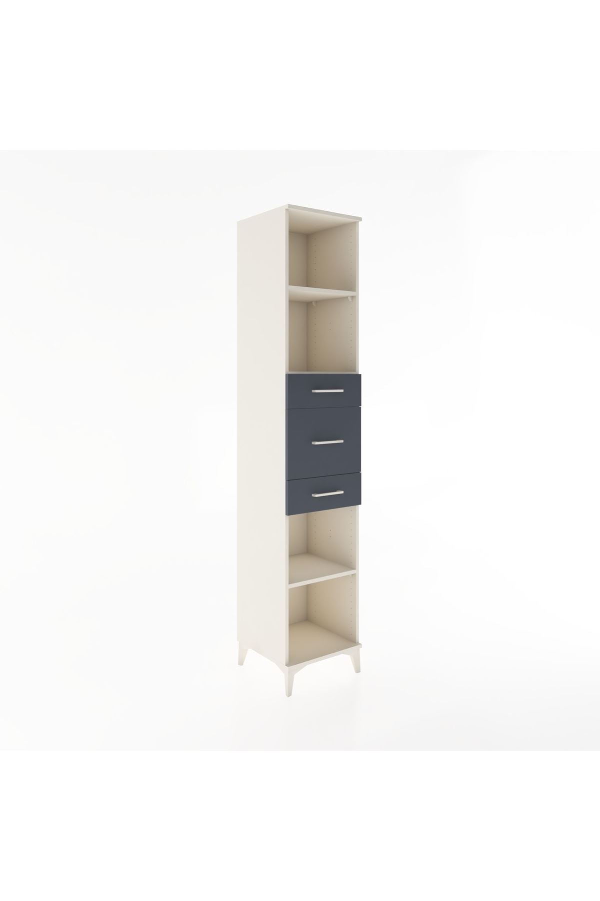 Hyperion Dolap 3 Raflı 3 Çekmeceli 44x44x221 - S61M245V2B