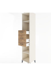 Hyperion Dolap 3 Raflı 3 Çekmeceli 44x44x221 - S61M245V3B
