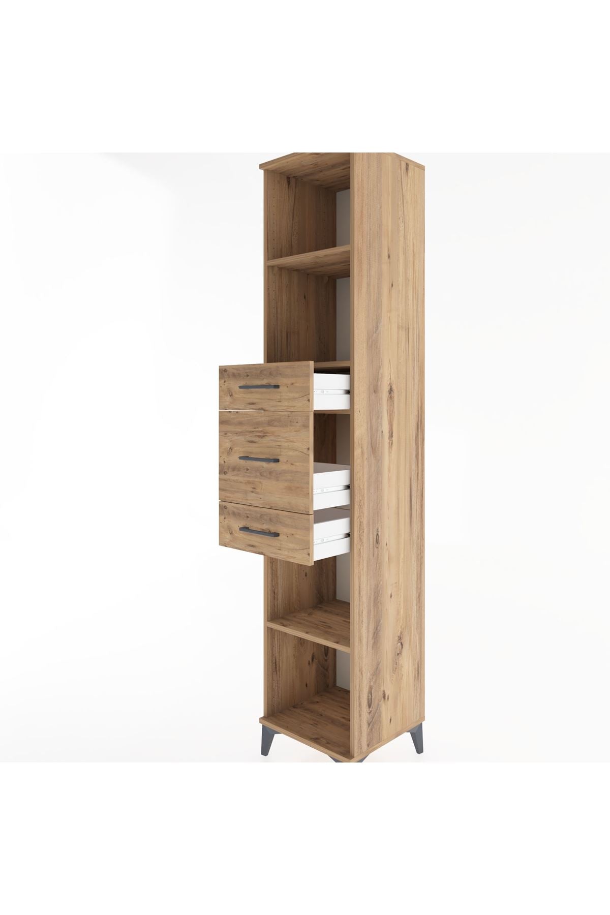 Hyperion Dolap 3 Raflı 3 Çekmeceli 44x44x221 - S61M245V9B