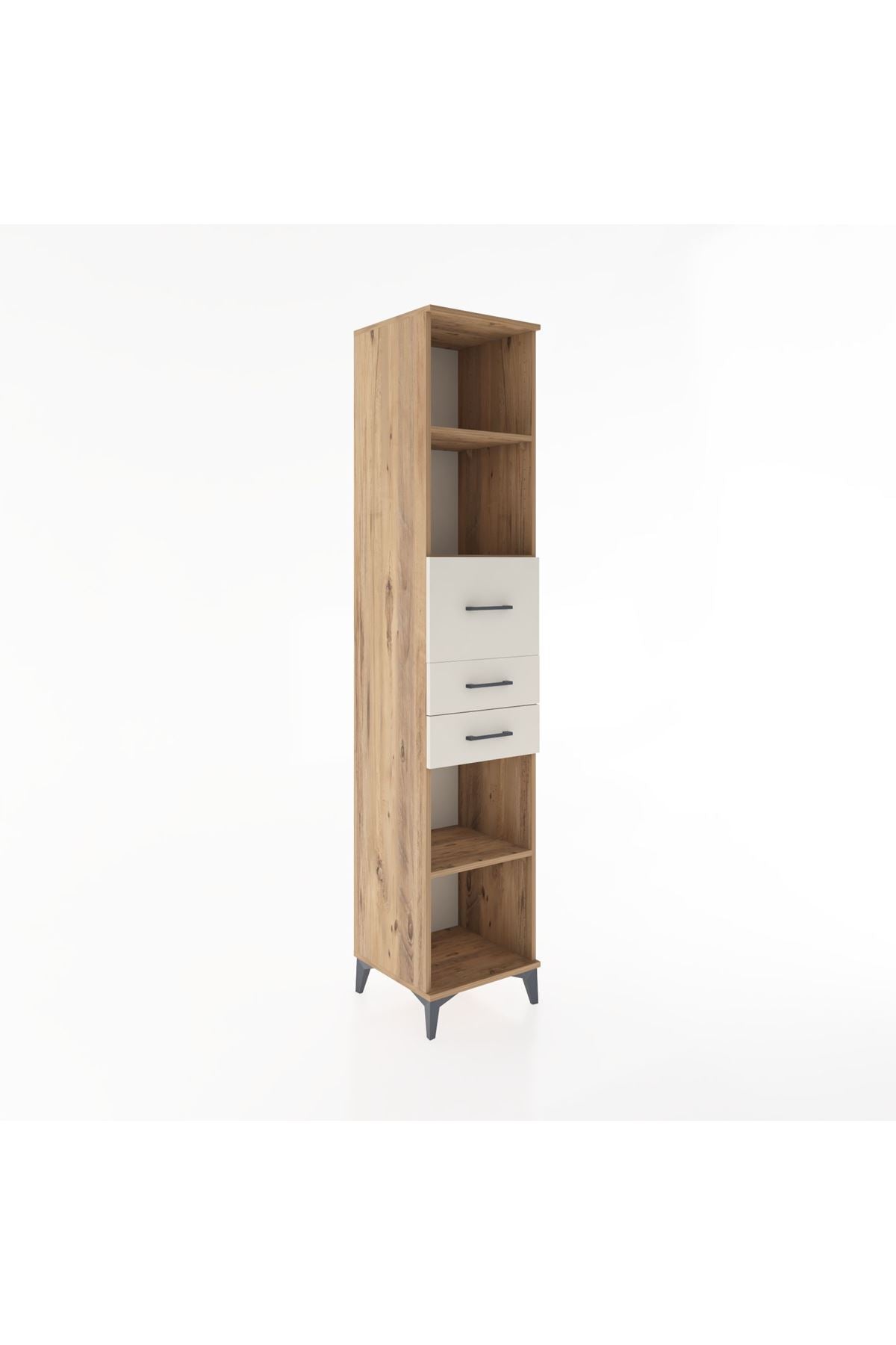 Hyperion Dolap 4 Raflı 3 Çekmeceli 44x44x221 - S61M246V7B