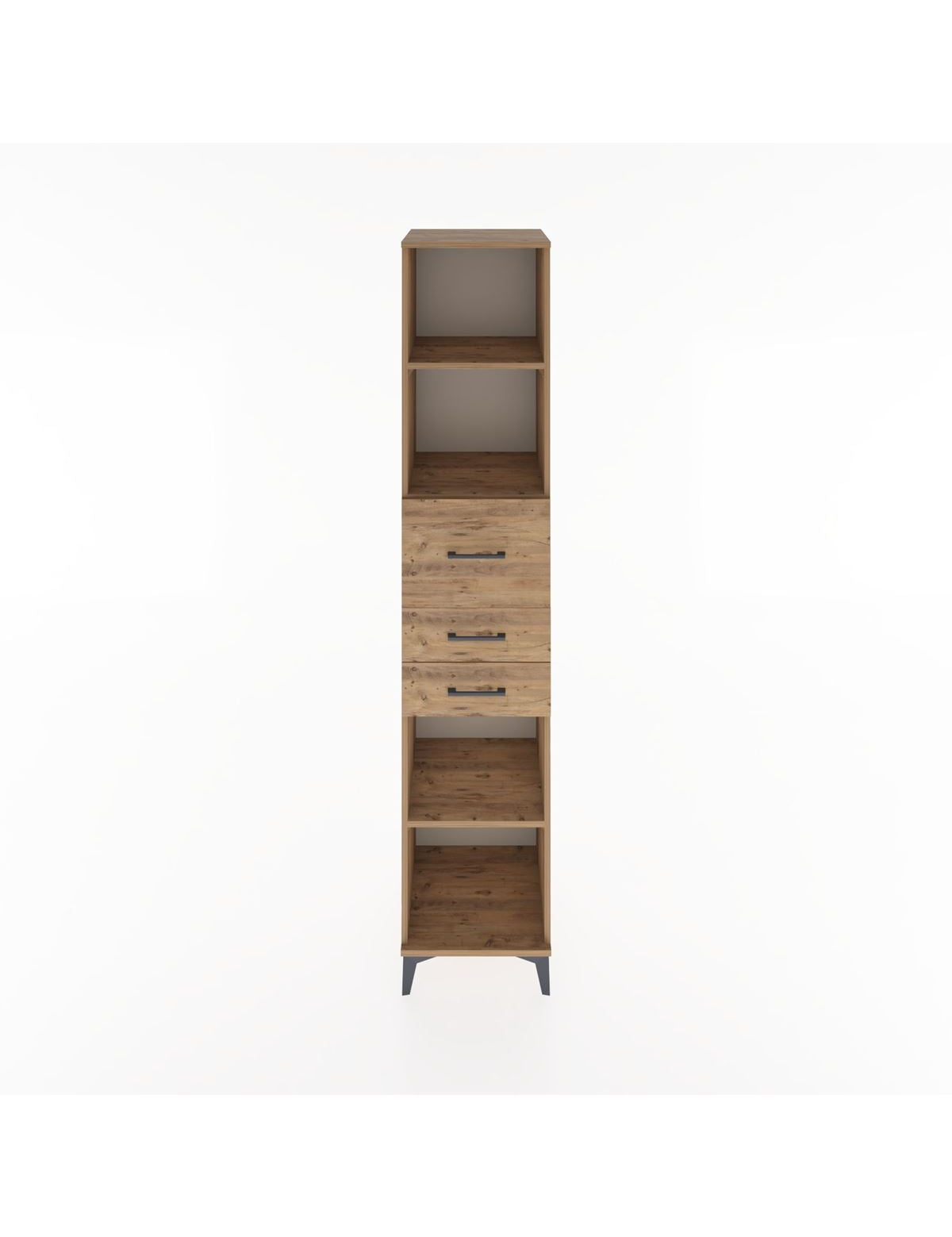 Hyperion Dolap 4 Raflı 3 Çekmeceli 44x44x221 - S61M246V9B