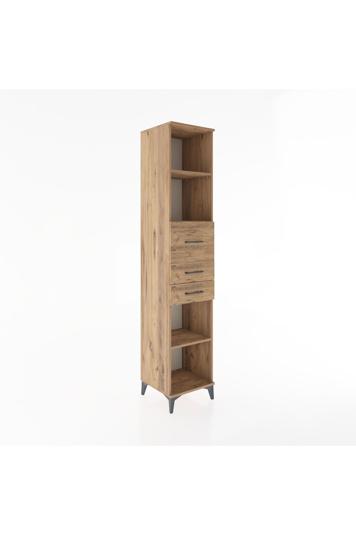 Hyperion Dolap 4 Raflı 3 Çekmeceli 44x44x221 - S61M246V9B