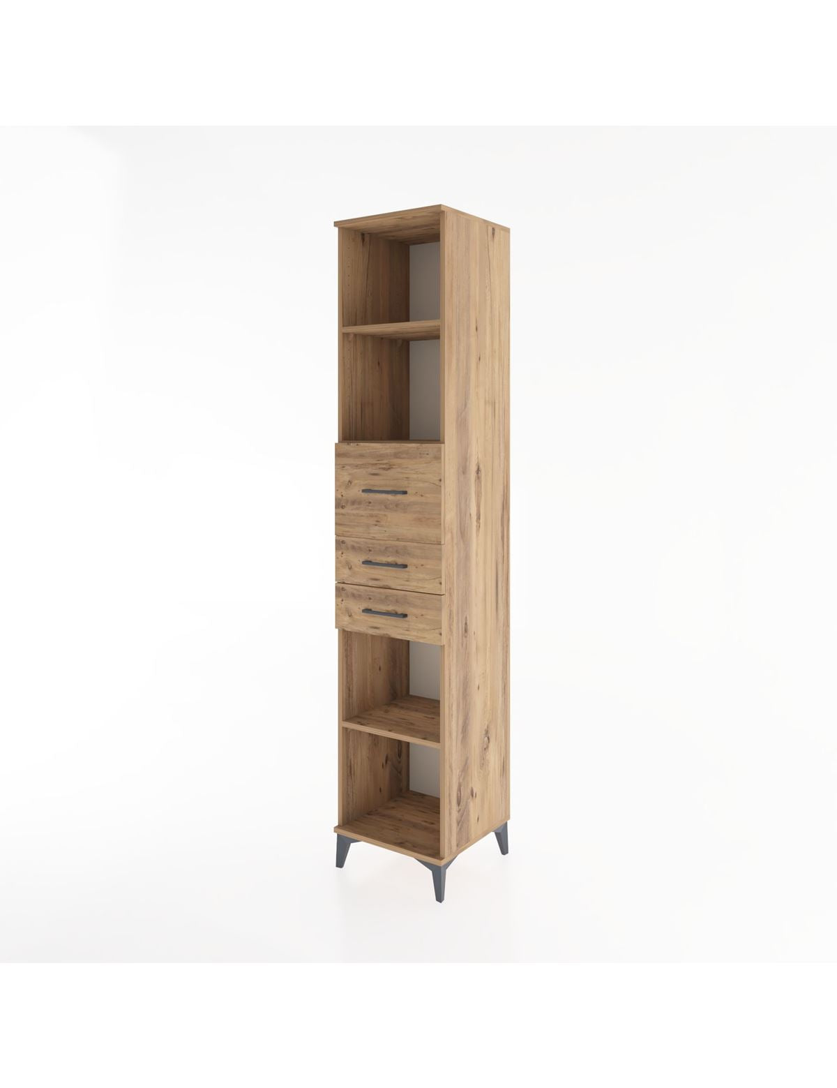 Hyperion Dolap 4 Raflı 3 Çekmeceli 44x44x221 - S61M246V9B