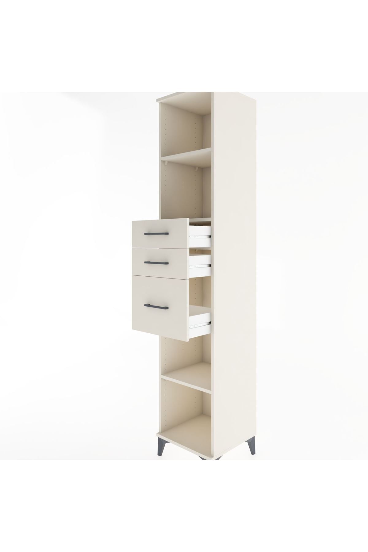Hyperion Dolap 3 Raflı 3 Çekmeceli 44x44x221 - S61M247V1B