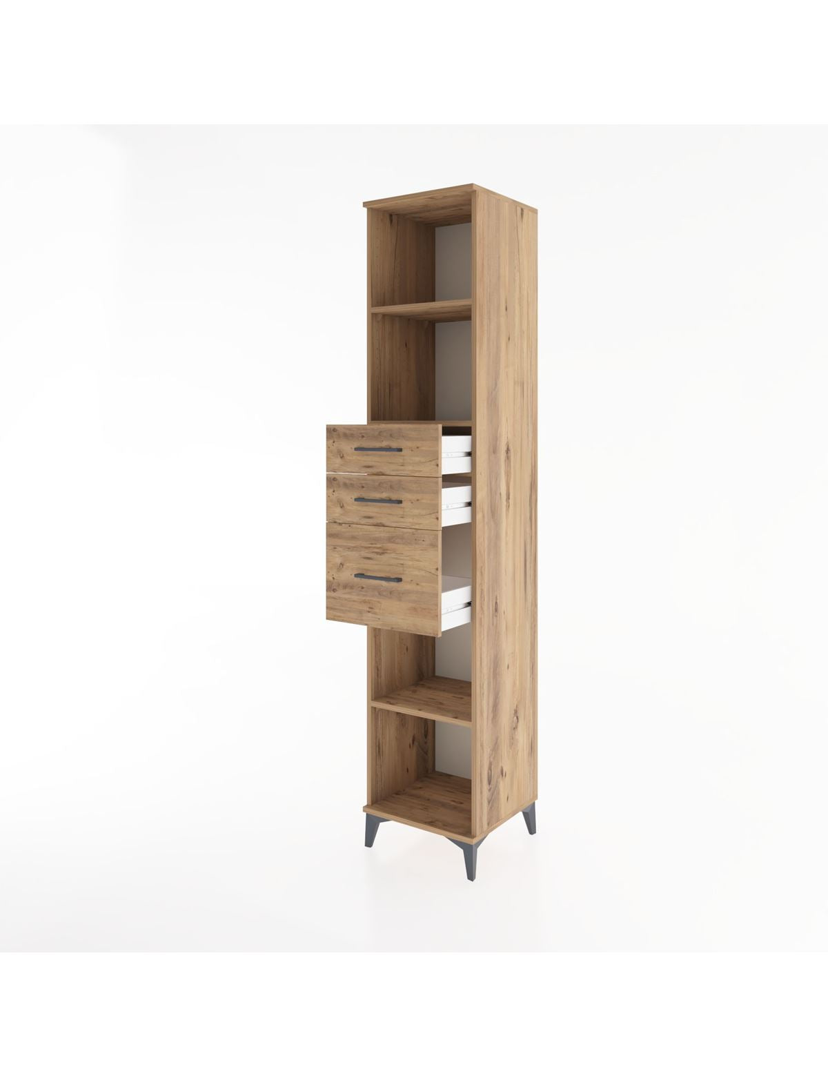 Hyperion Dolap 3 Raflı 3 Çekmeceli 44x44x221 - S61M247V9B