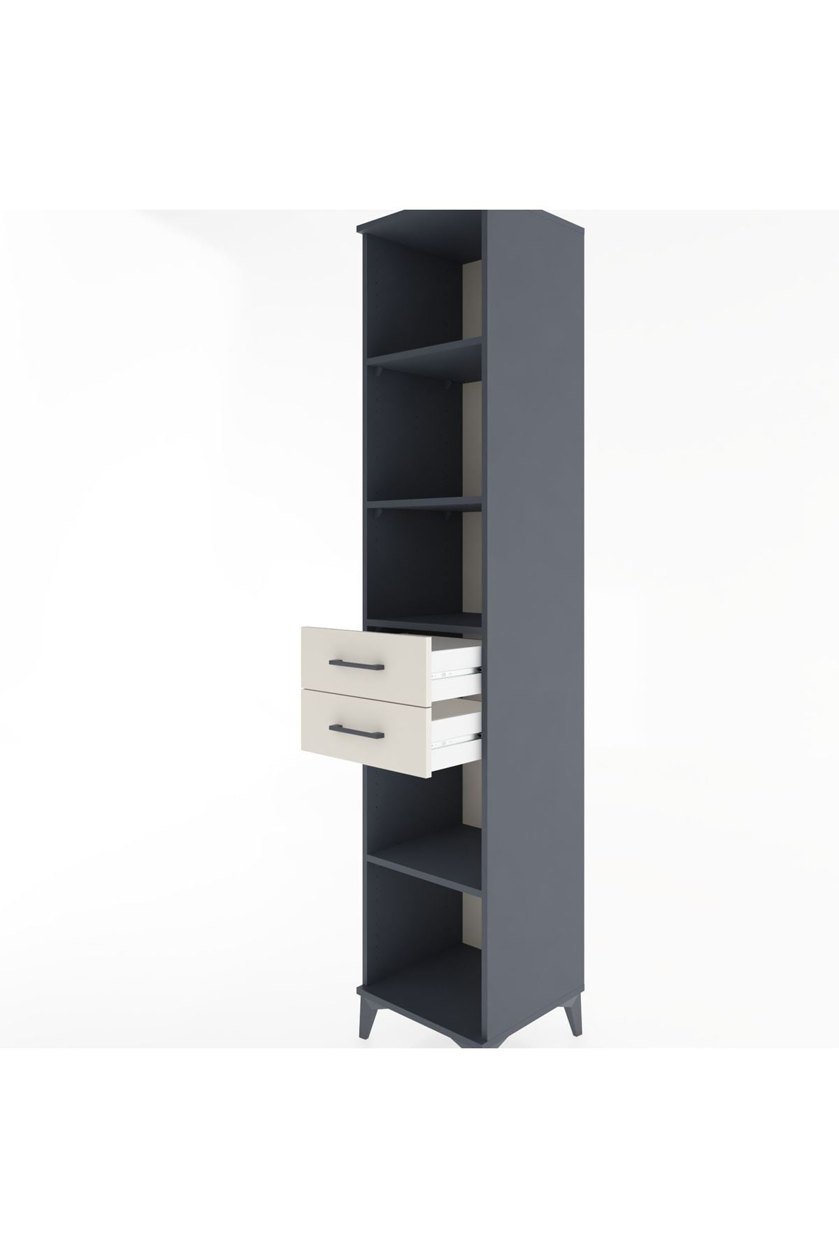 Hyperion Dolap 4 Raflı 2 Çekmeceli 44x44x221 - S61M248V4B