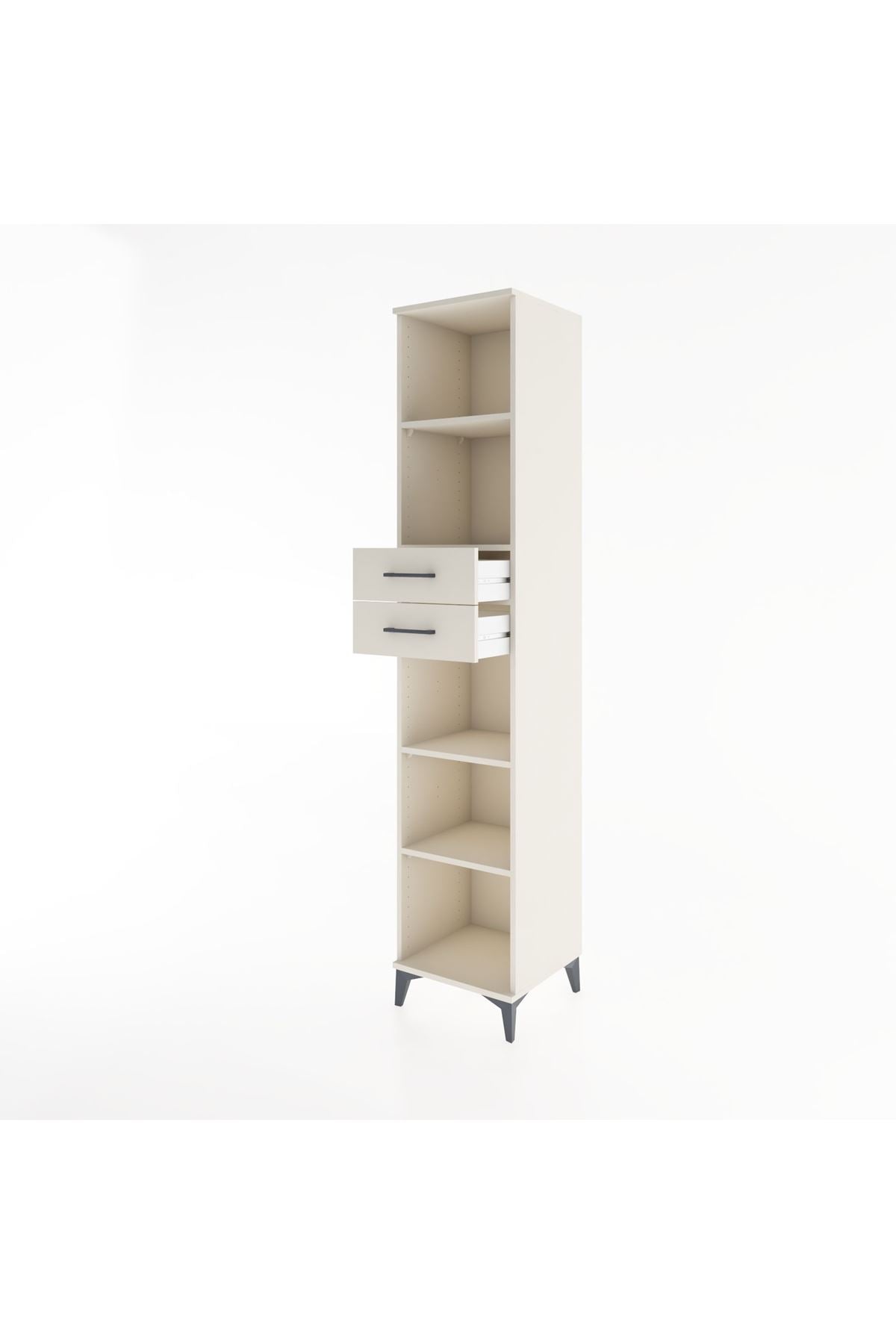 Hyperion Dolap 4 Raflı 2 Çekmeceli 44x44x221 - S61M249V1B