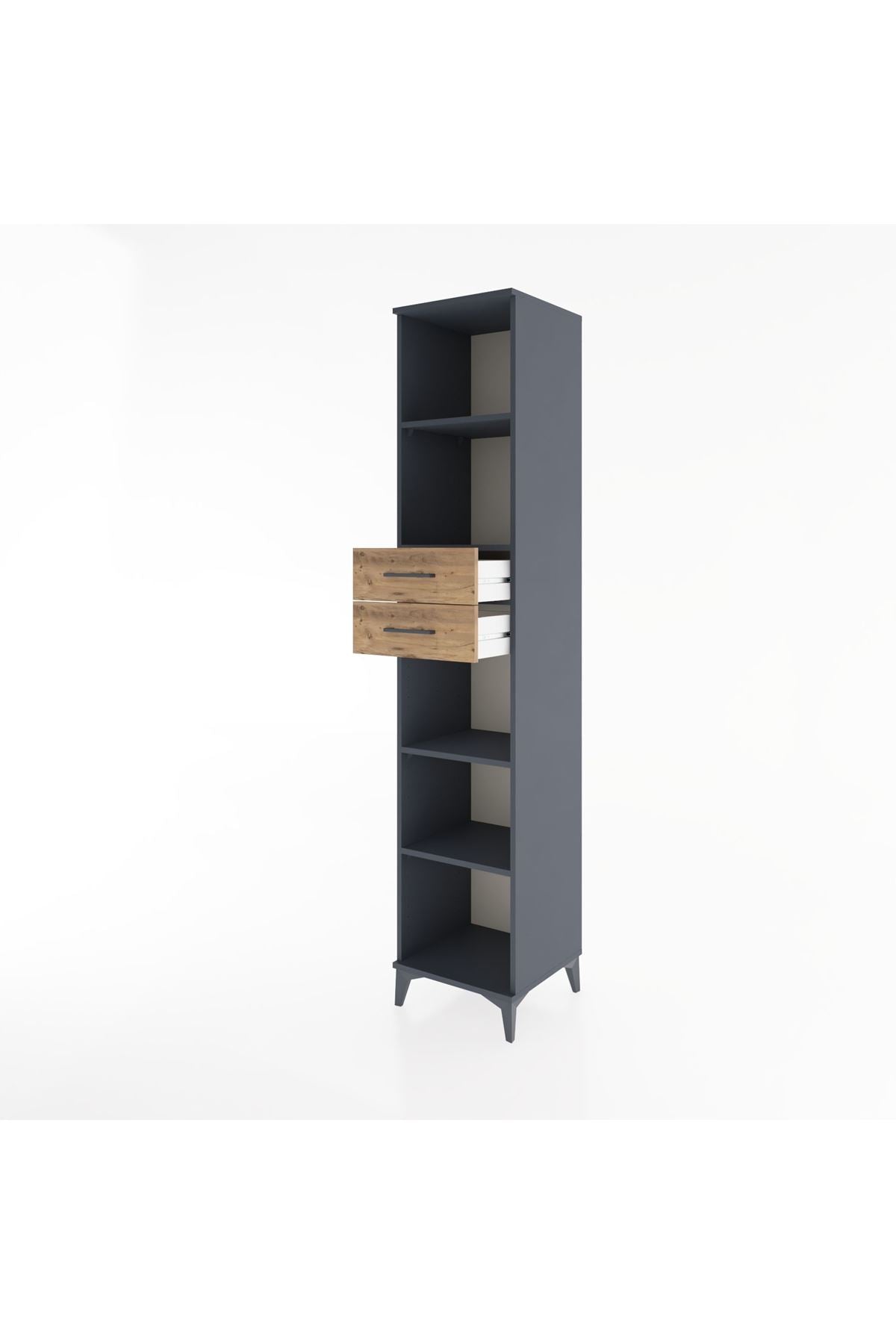 Hyperion Dolap 4 Raflı 2 Çekmeceli 44x44x221 - S61M249V6B