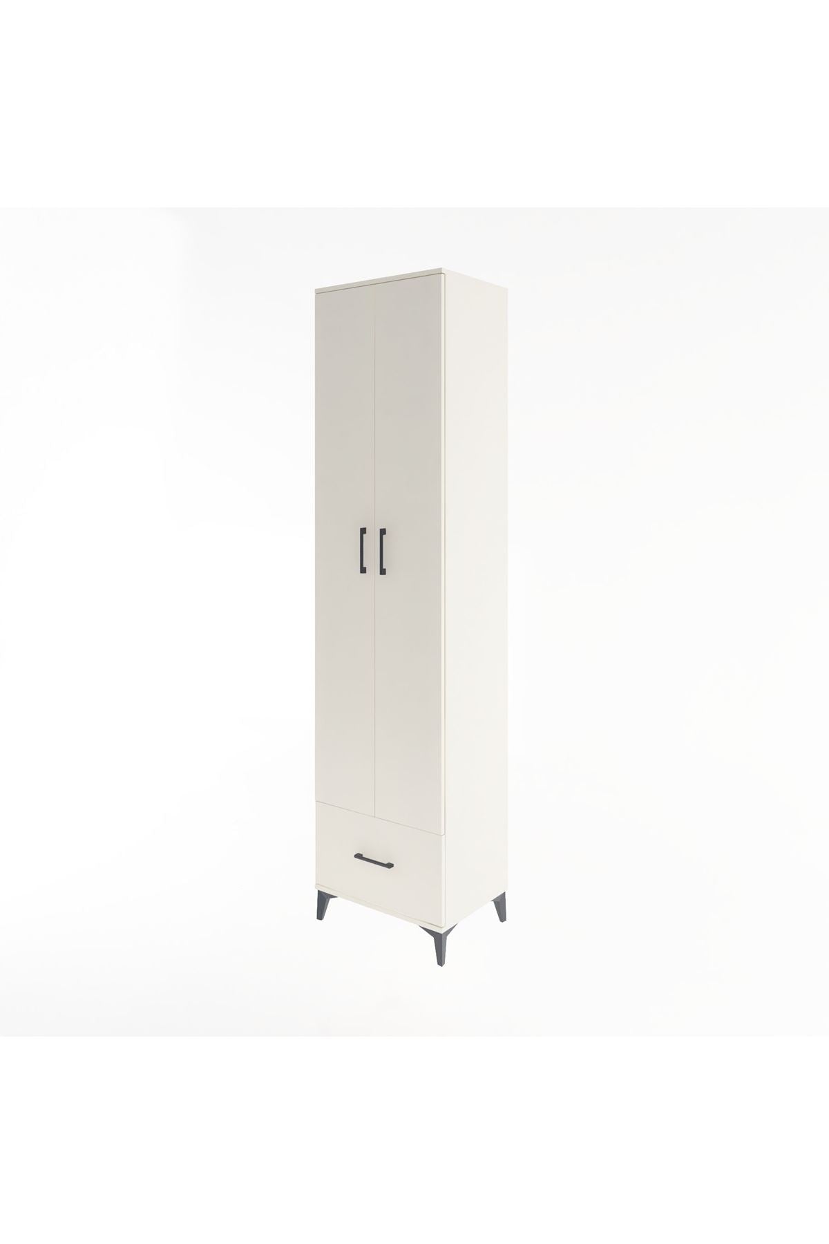 Hyperion Dolap 6 Raflı Tek Çekmeceli 2 Kapaklı 60x44x243 - S65M002V1B