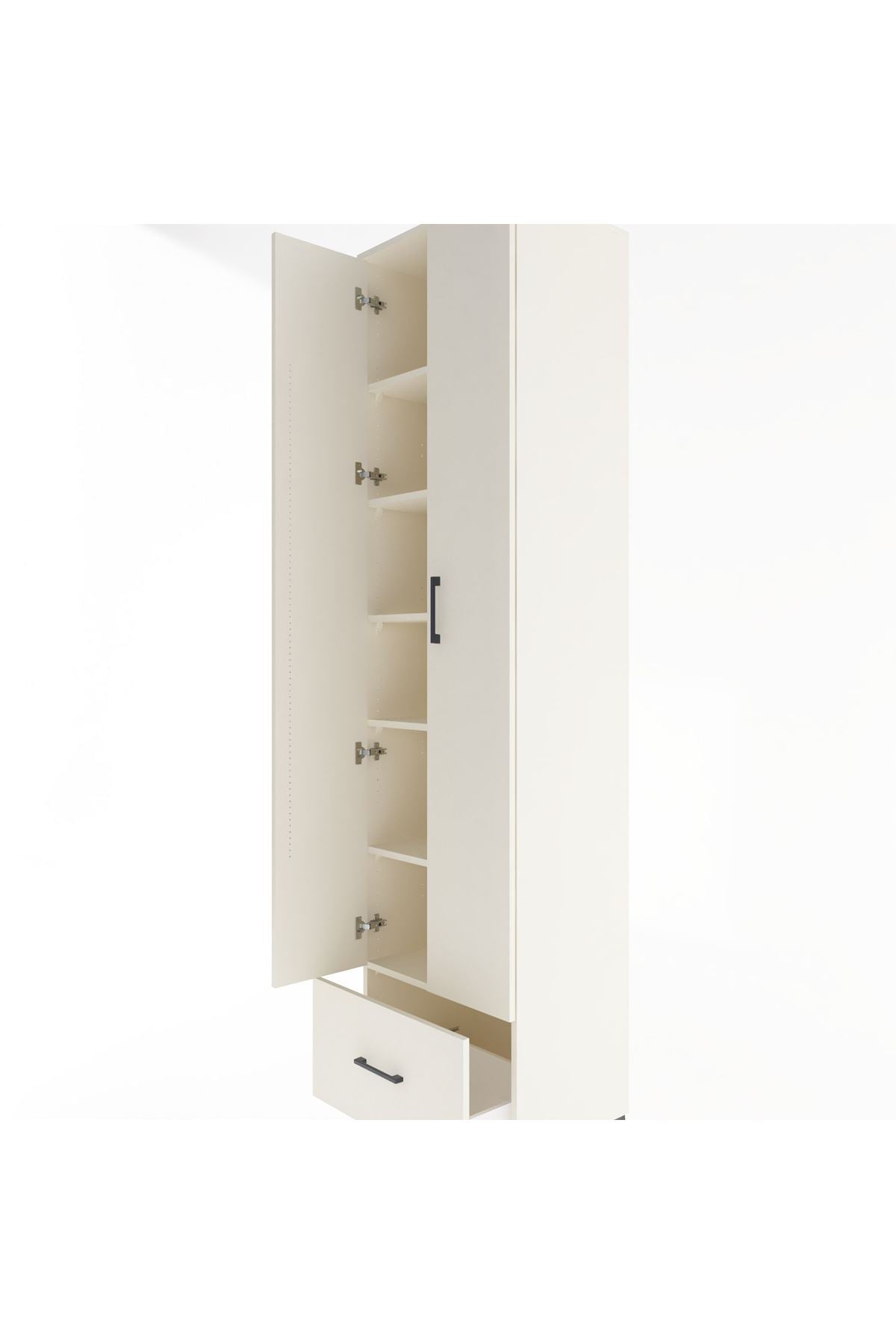 Hyperion Dolap 6 Raflı Tek Çekmeceli 2 Kapaklı 60x44x243 - S65M002V1B