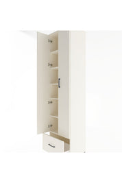 Hyperion Dolap 6 Raflı Tek Çekmeceli 2 Kapaklı 60x44x243 - S65M002V1B