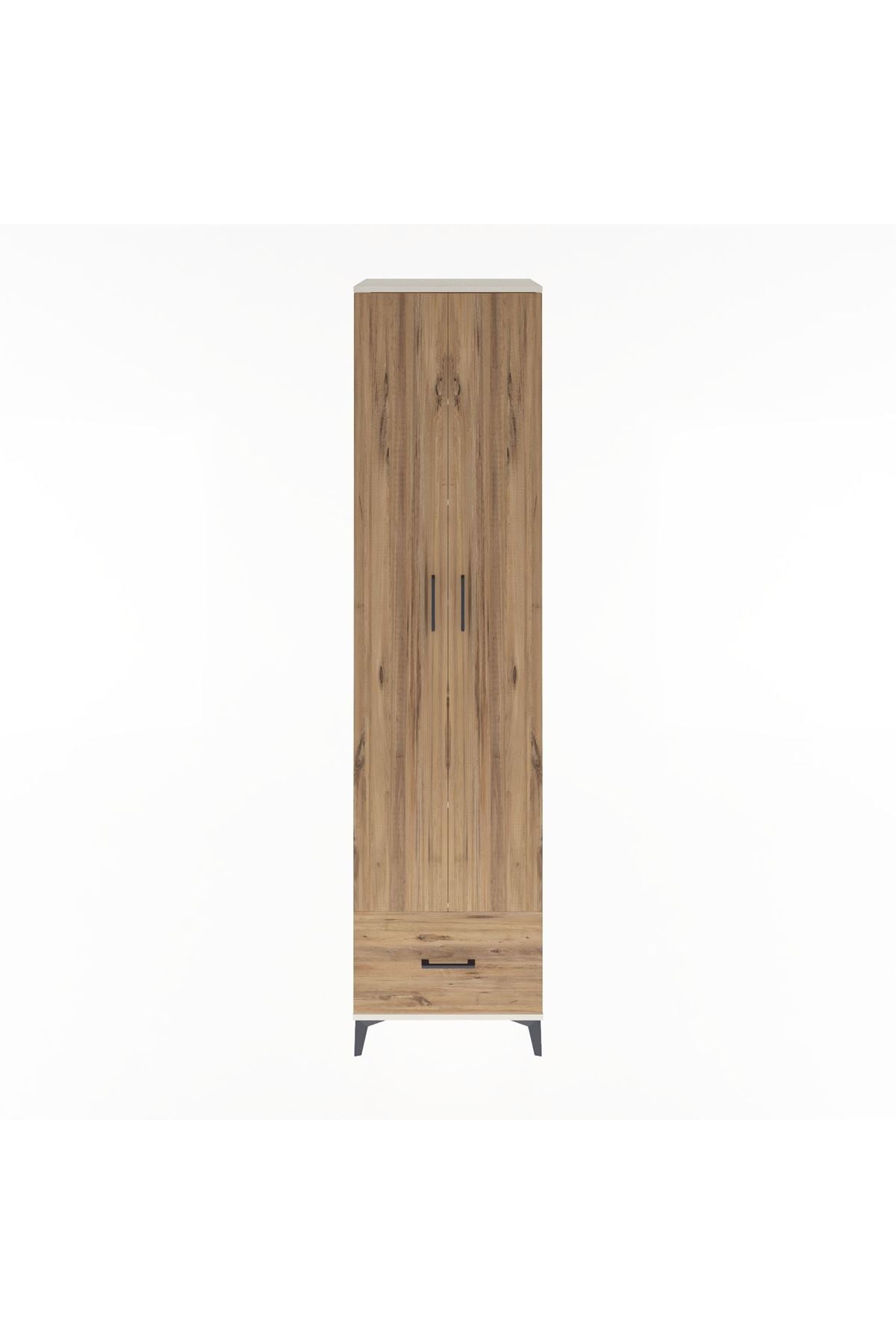 Hyperion Dolap 6 Raflı Tek Çekmeceli 2 Kapaklı 60x44x243 - S65M002V3B