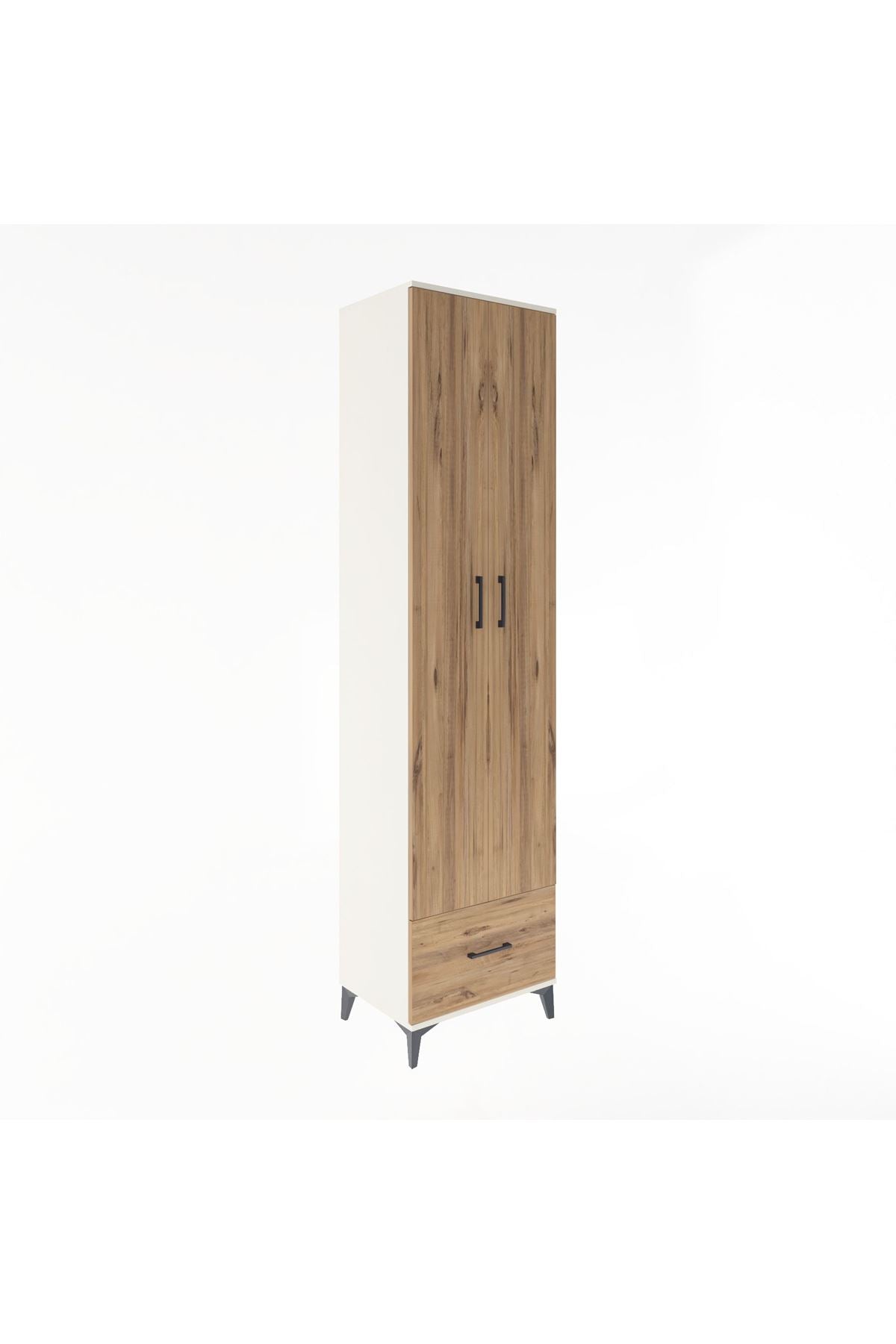 Hyperion Dolap 6 Raflı Tek Çekmeceli 2 Kapaklı 60x44x243 - S65M002V3B