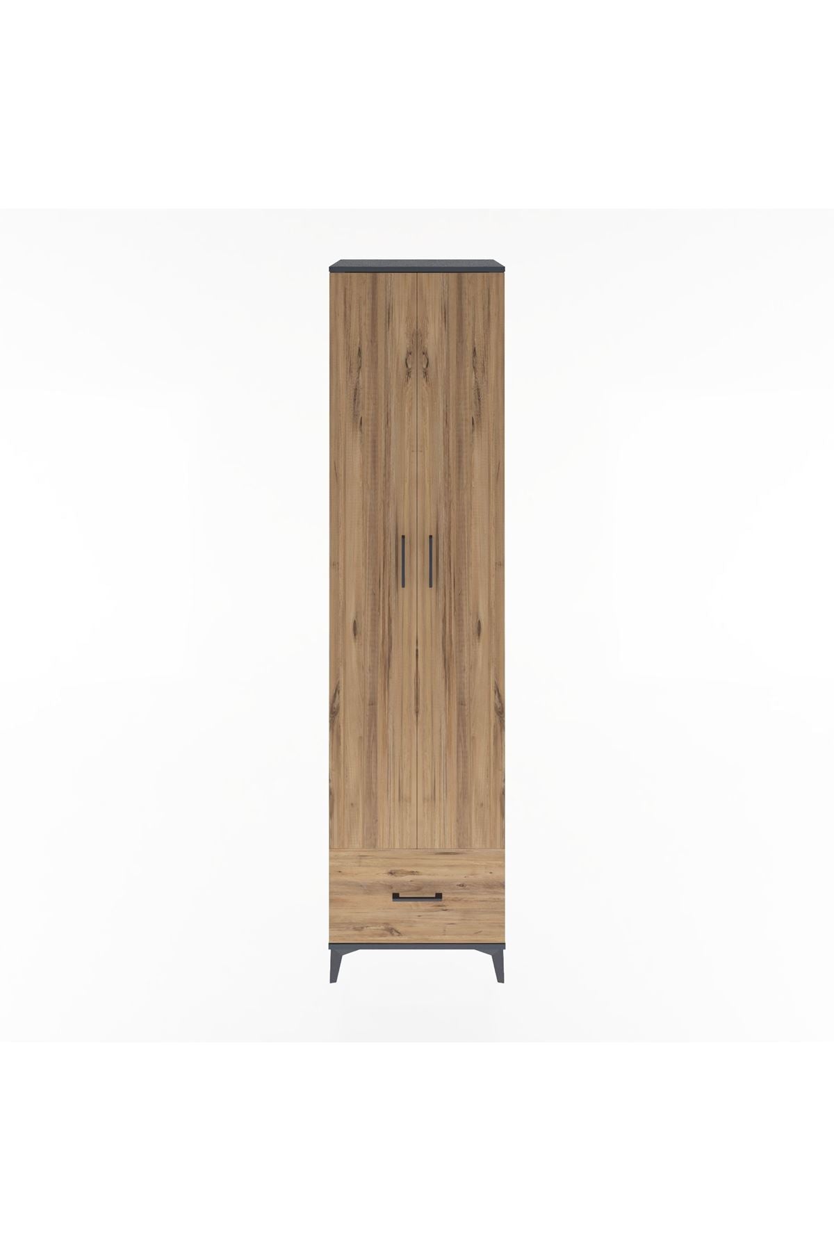 Hyperion Dolap 6 Raflı Tek Çekmeceli 2 Kapaklı 60x44x243 - S65M002V6B