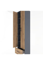 Hyperion Dolap 6 Raflı Tek Çekmeceli 2 Kapaklı 60x44x243 - S65M002V6B