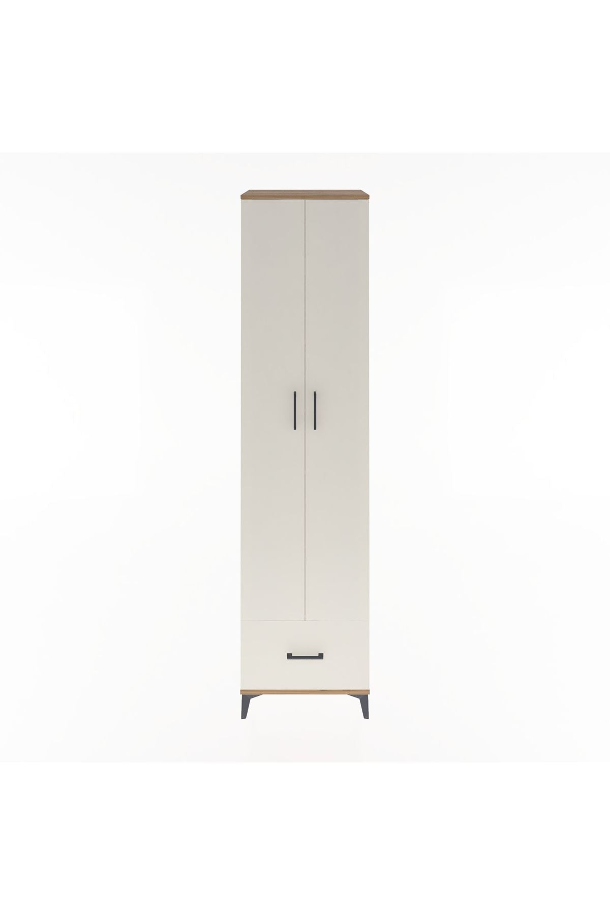 Hyperion Dolap 6 Raflı Tek Çekmeceli 2 Kapaklı 60x44x243 - S65M002V7B
