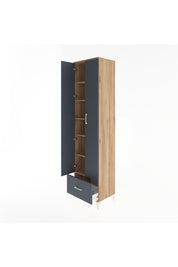 Hyperion Dolap 6 Raflı Tek Çekmeceli 2 Kapaklı 60x44x243 - S65M002V8B