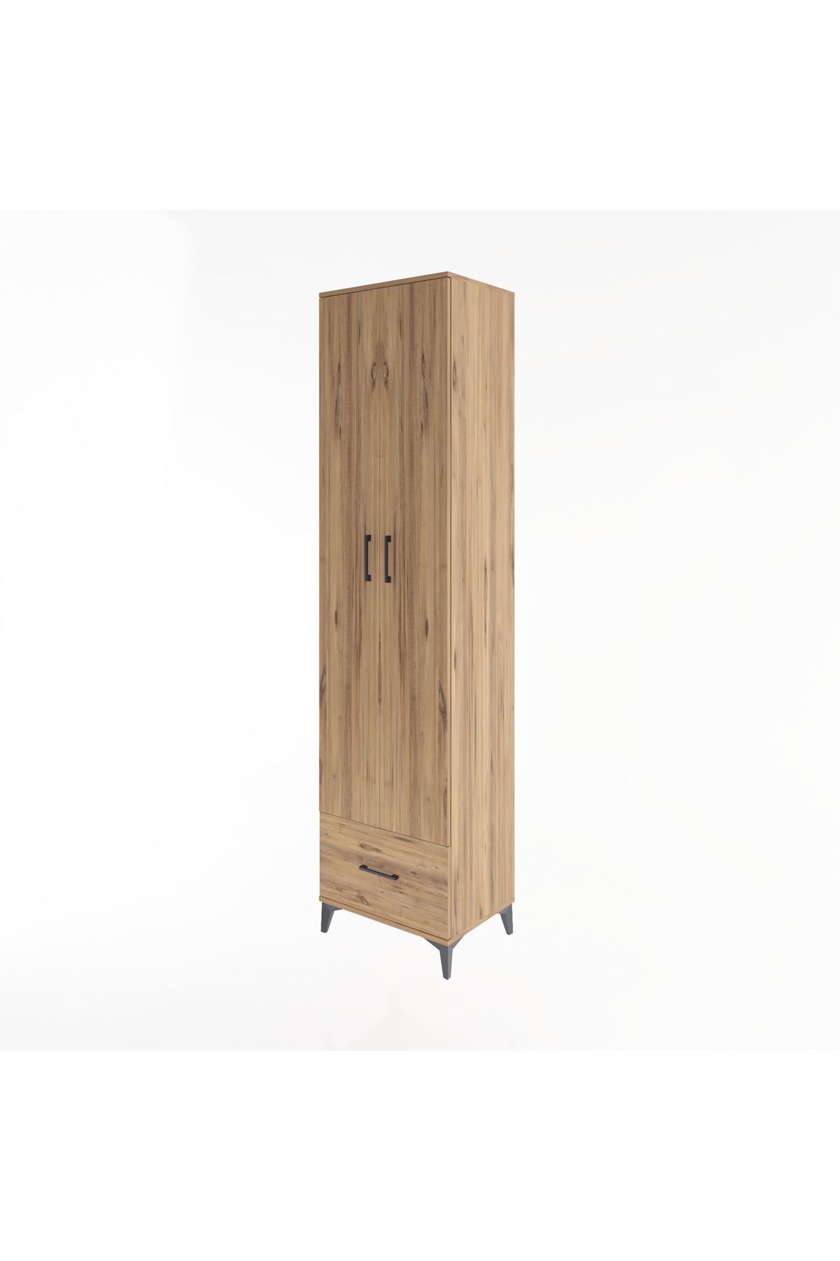 Hyperion Dolap 6 Raflı Tek Çekmeceli 2 Kapaklı 60x44x243 - S65M002V9B