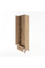 Hyperion Dolap 6 Raflı Tek Çekmeceli 2 Kapaklı 60x44x243 - S65M002V9B