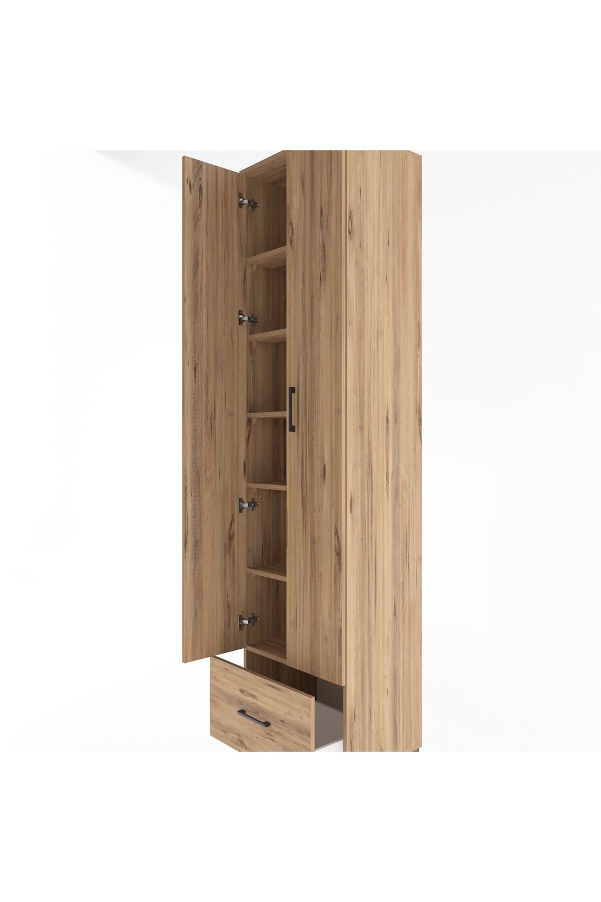 Hyperion Dolap 6 Raflı Tek Çekmeceli 2 Kapaklı 60x44x243 - S65M002V9B