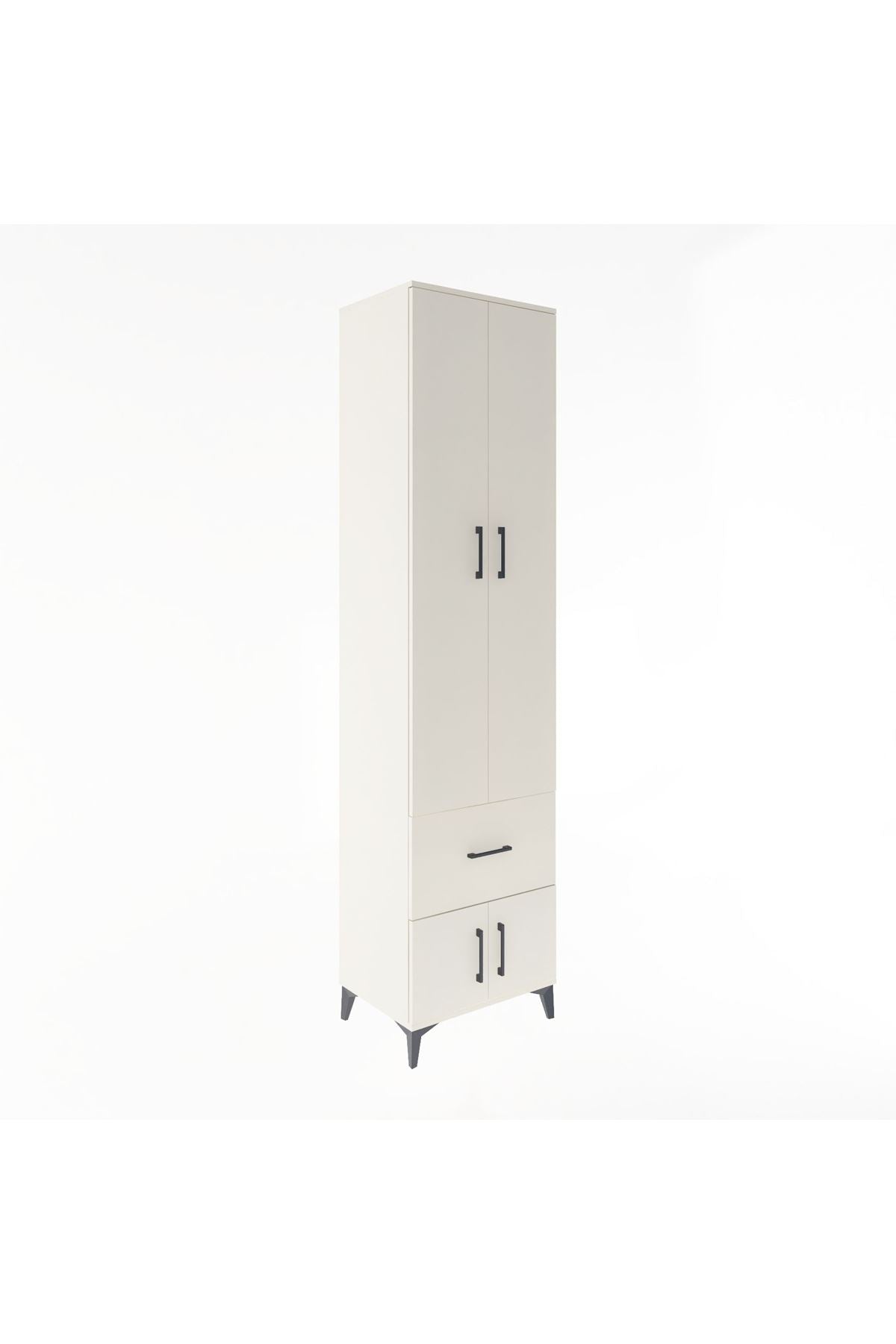 Hyperion Dolap 5 Raflı Tek Çekmeceli 4 Kapaklı 60x44x243 - S65M003V1B