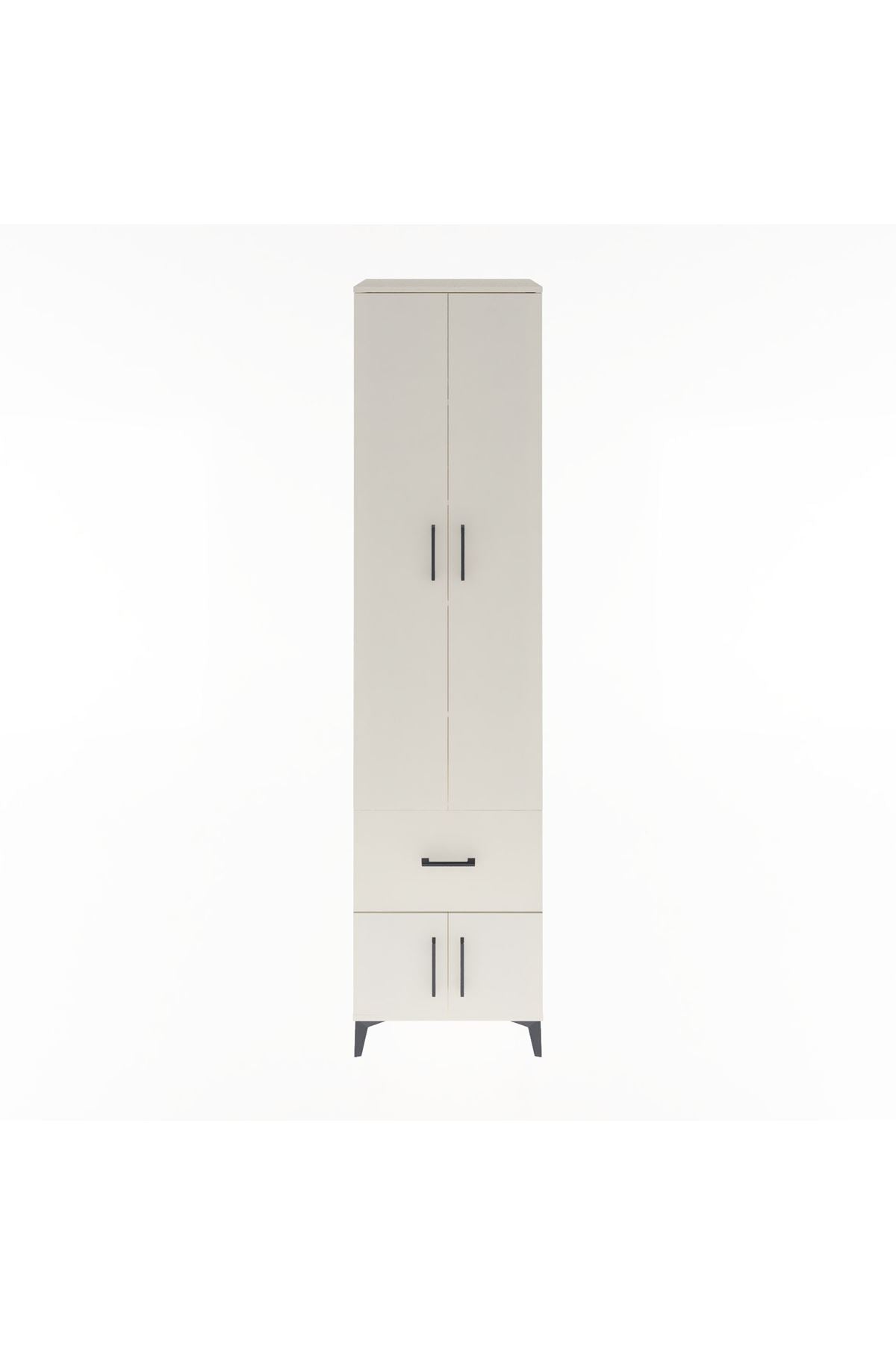 Hyperion Dolap 5 Raflı Tek Çekmeceli 4 Kapaklı 60x44x243 - S65M003V1B