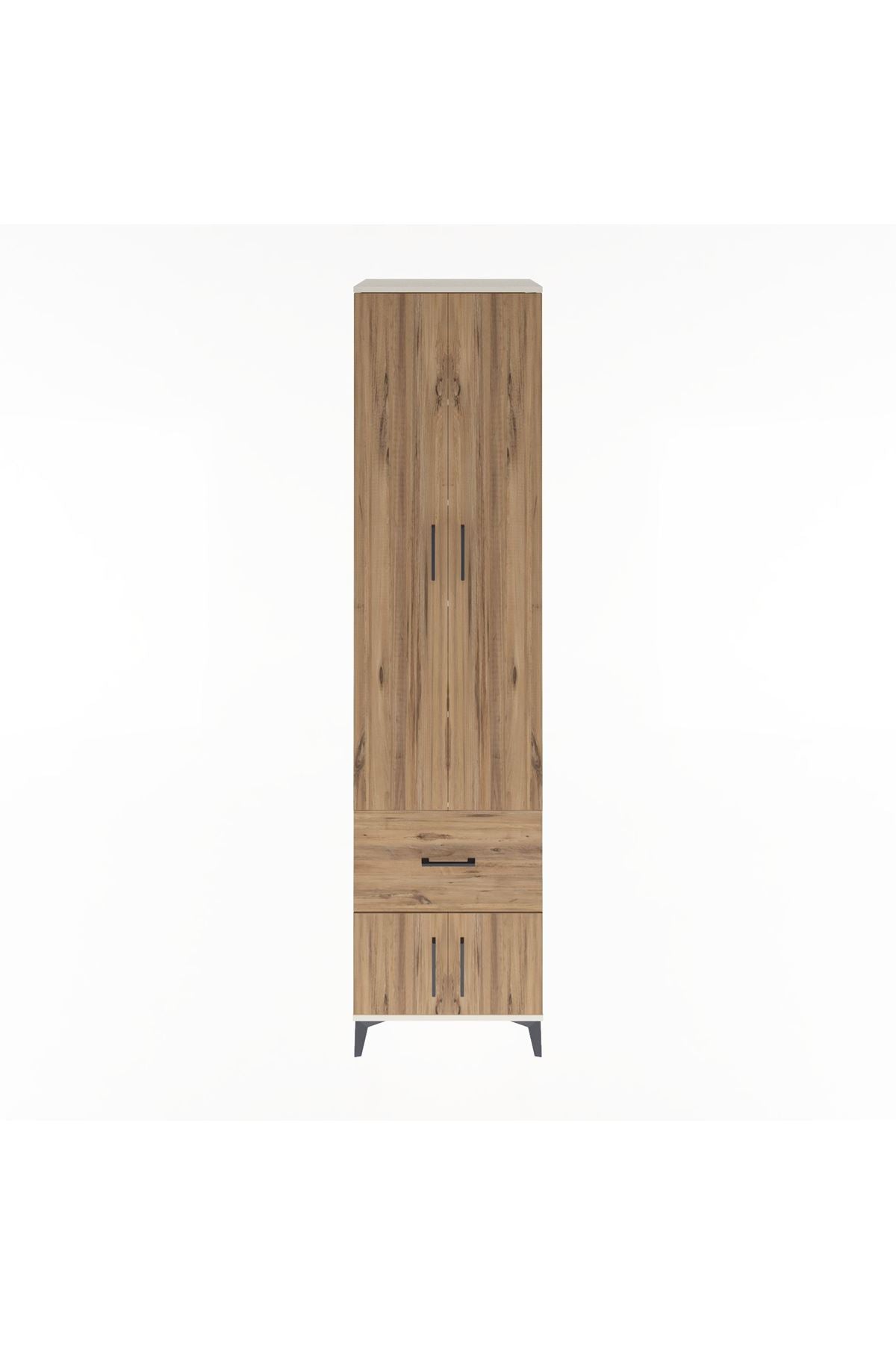 Hyperion Dolap 5 Raflı Tek Çekmeceli 4 Kapaklı 60x44x243 - S65M003V3B