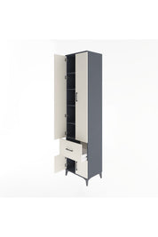 Hyperion Dolap 5 Raflı Tek Çekmeceli 4 Kapaklı 60x44x243 - S65M003V4B