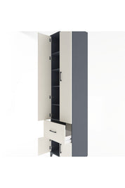 Hyperion Dolap 5 Raflı Tek Çekmeceli 4 Kapaklı 60x44x243 - S65M003V4B