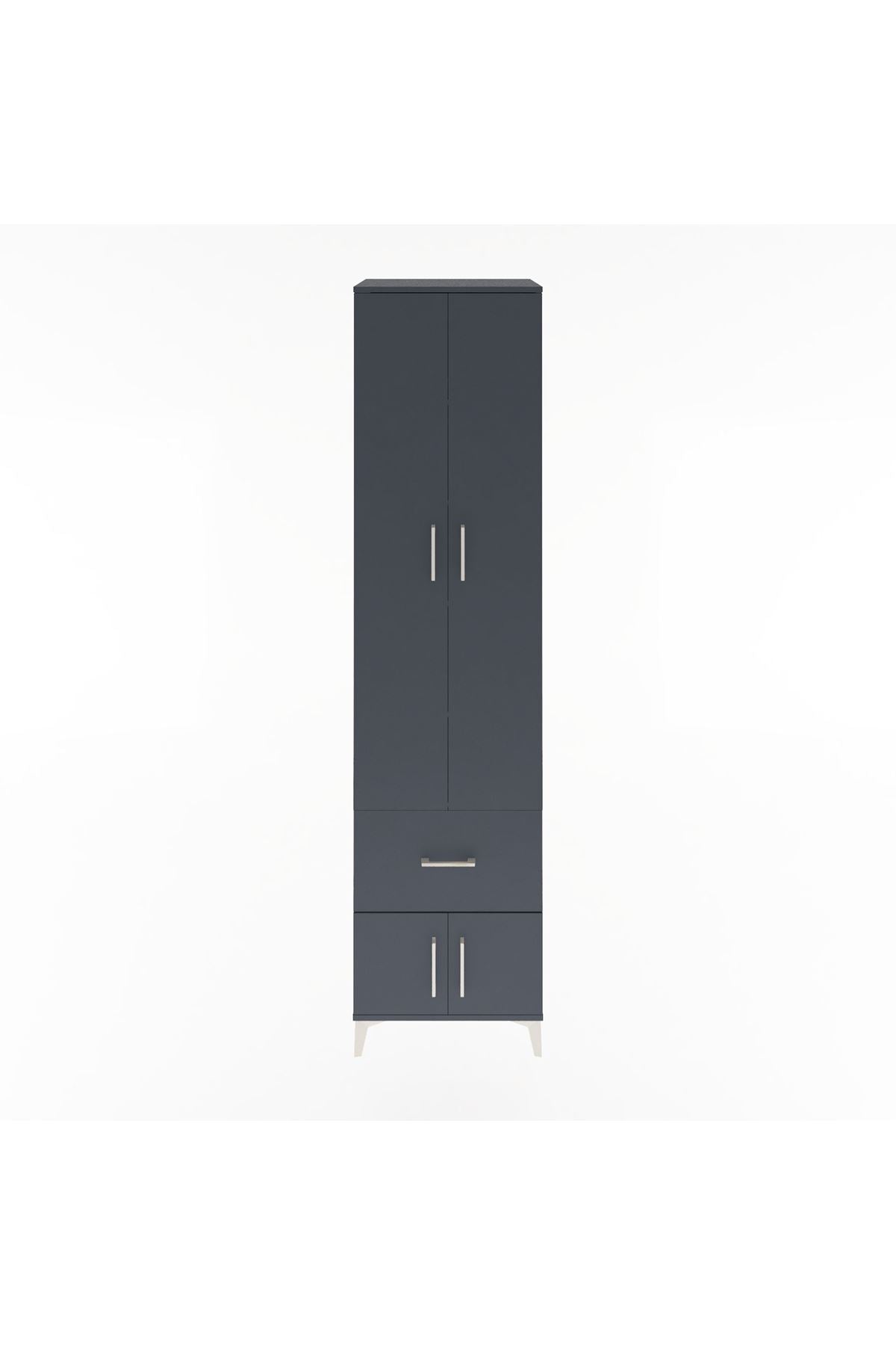 Hyperion Dolap 5 Raflı Tek Çekmeceli 4 Kapaklı 60x44x243 - S65M003V5B
