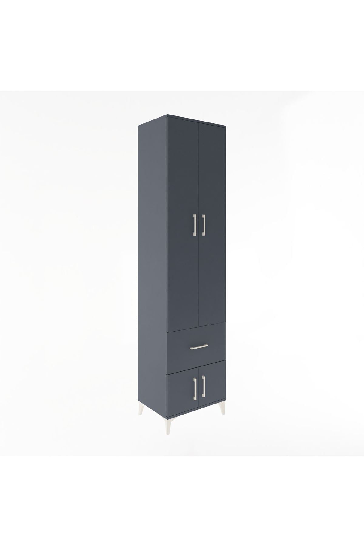 Hyperion Dolap 5 Raflı Tek Çekmeceli 4 Kapaklı 60x44x243 - S65M003V5B