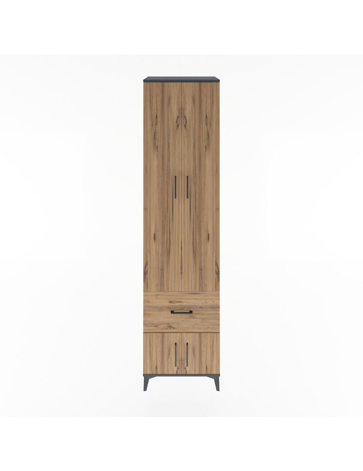 Hyperion Dolap 5 Raflı Tek Çekmeceli 4 Kapaklı 60x44x243 - S65M003V6B