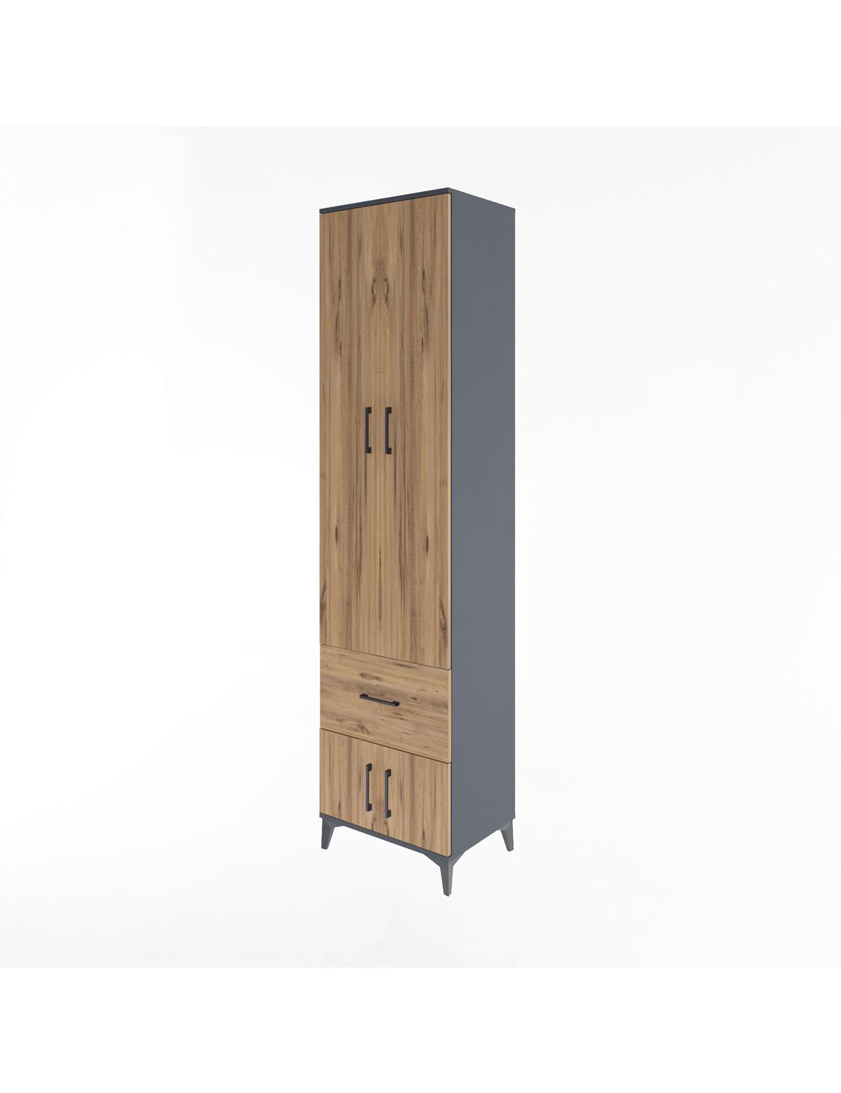 Hyperion Dolap 5 Raflı Tek Çekmeceli 4 Kapaklı 60x44x243 - S65M003V6B