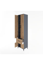 Hyperion Dolap 5 Raflı Tek Çekmeceli 4 Kapaklı 60x44x243 - S65M003V6B