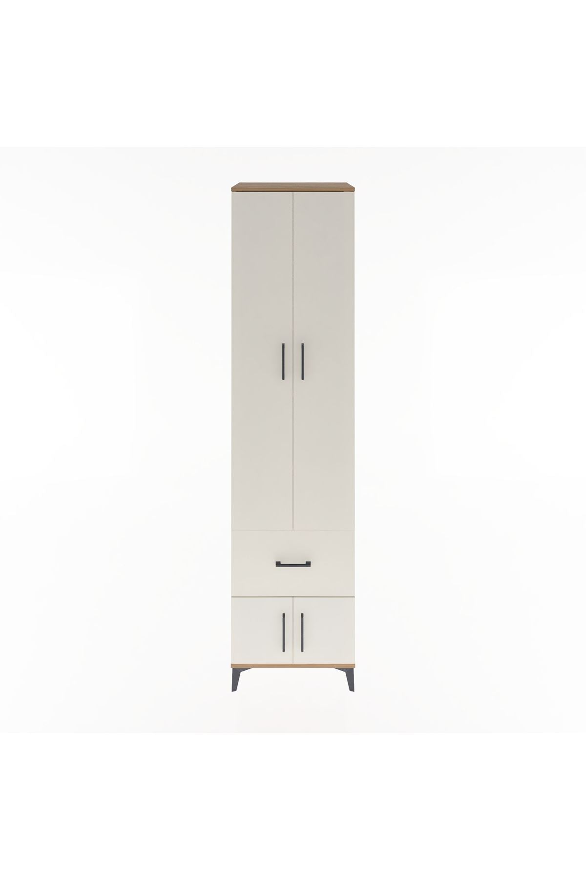Hyperion Dolap 5 Raflı Tek Çekmeceli 4 Kapaklı 60x44x243 - S65M003V7B