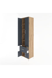 Hyperion Dolap 5 Raflı Tek Çekmeceli 4 Kapaklı 60x44x243 - S65M003V8B