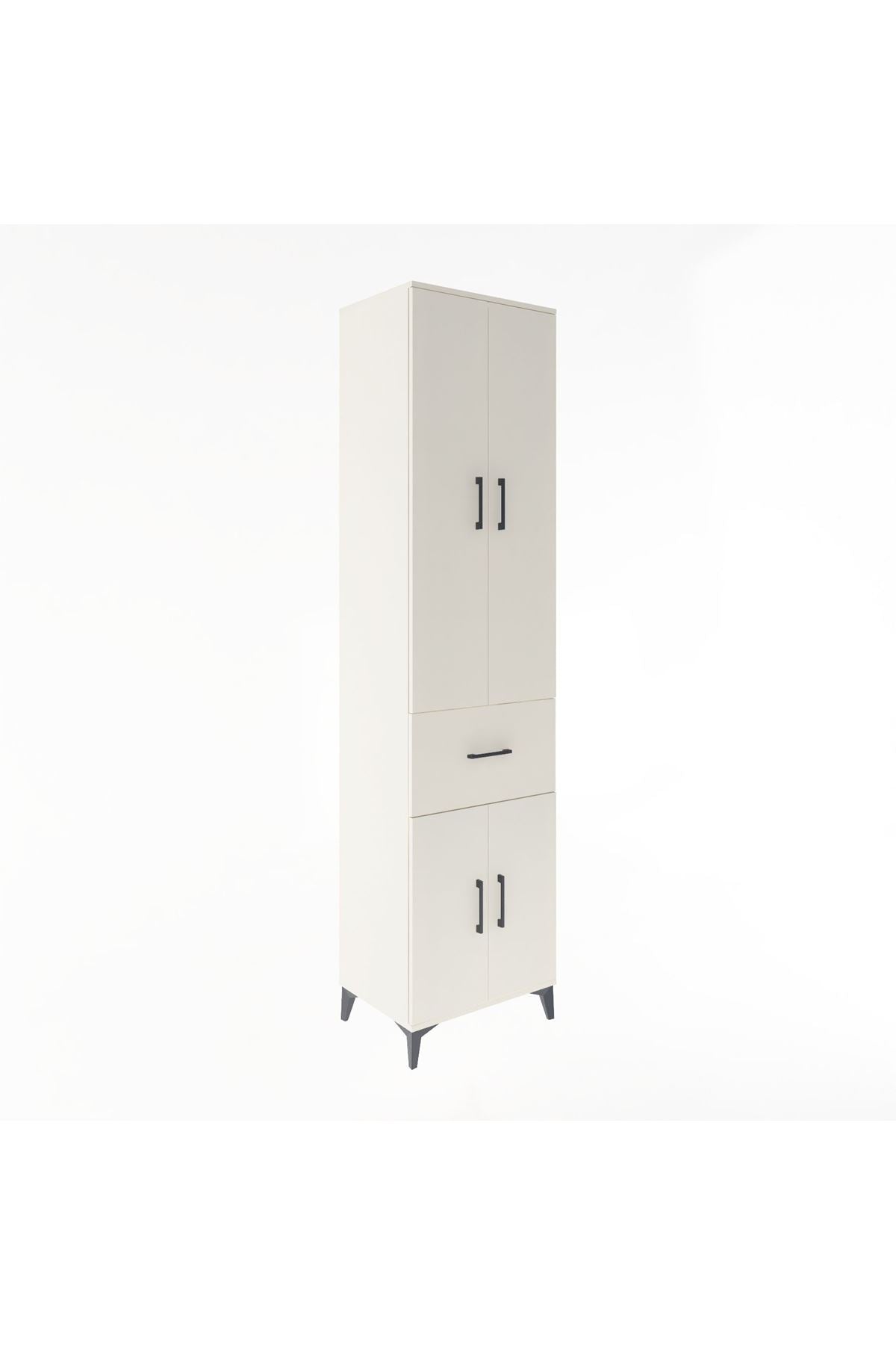 Hyperion Dolap 5 Raflı Tek Çekmeceli 4 Kapaklı 60x44x243 - S65M004V1B
