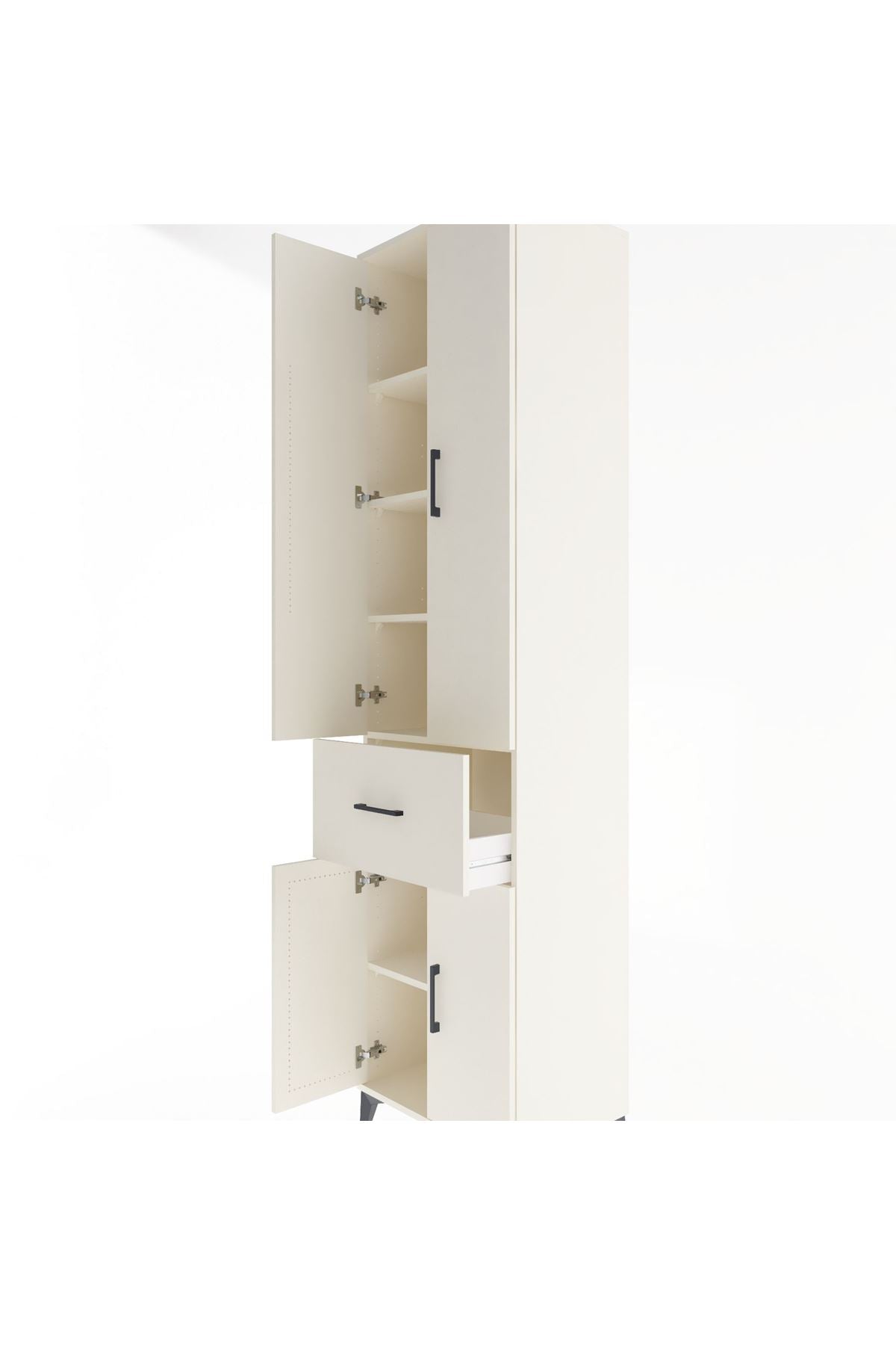 Hyperion Dolap 5 Raflı Tek Çekmeceli 4 Kapaklı 60x44x243 - S65M004V1B