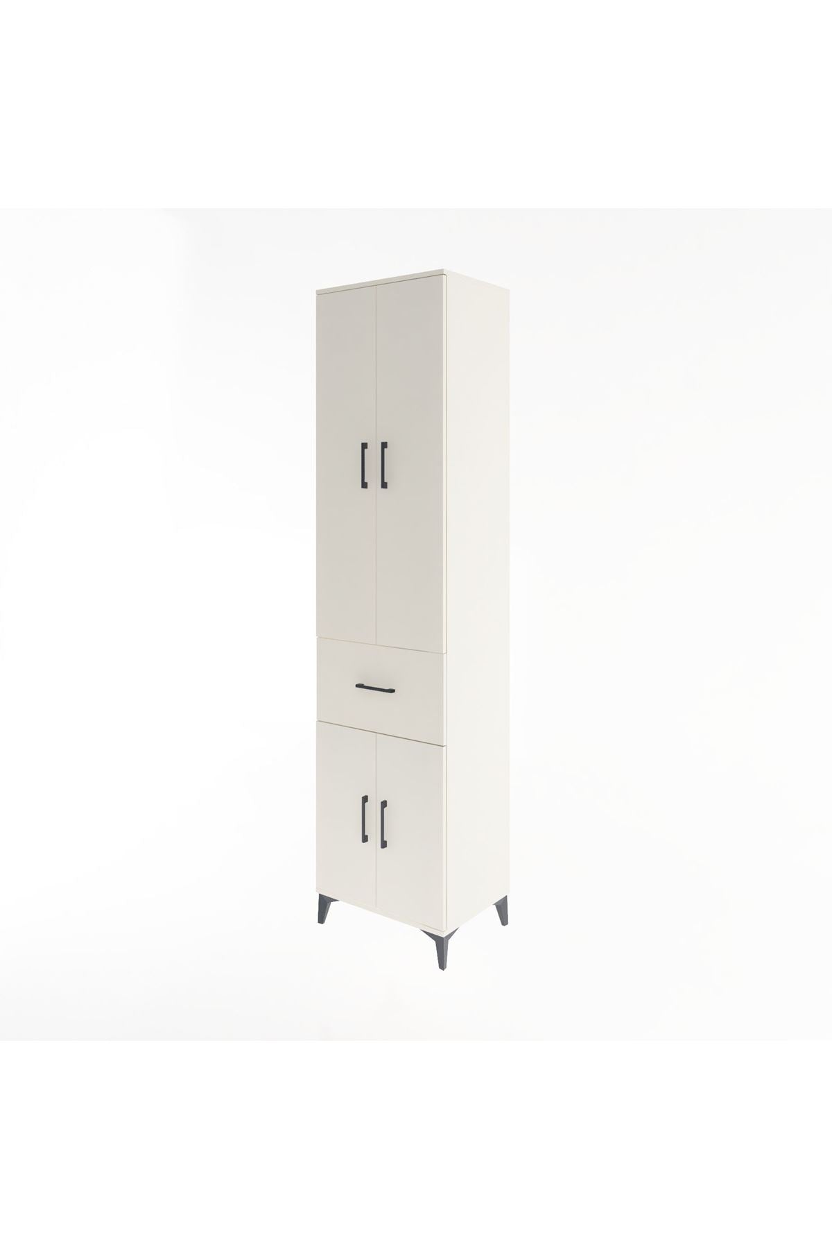 Hyperion Dolap 5 Raflı Tek Çekmeceli 4 Kapaklı 60x44x243 - S65M004V1B