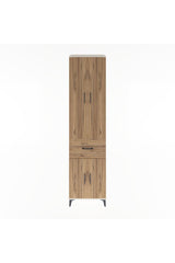 Hyperion Dolap 5 Raflı Tek Çekmeceli 4 Kapaklı 60x44x243