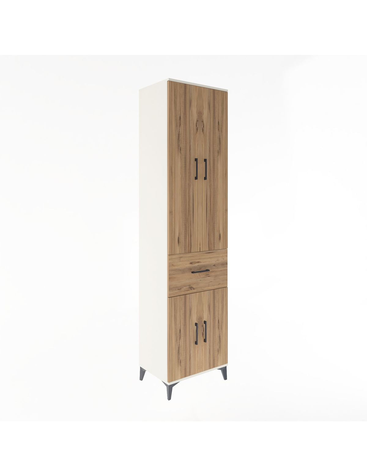 Hyperion Dolap 5 Raflı Tek Çekmeceli 4 Kapaklı 60x44x243 - S65M004V3B