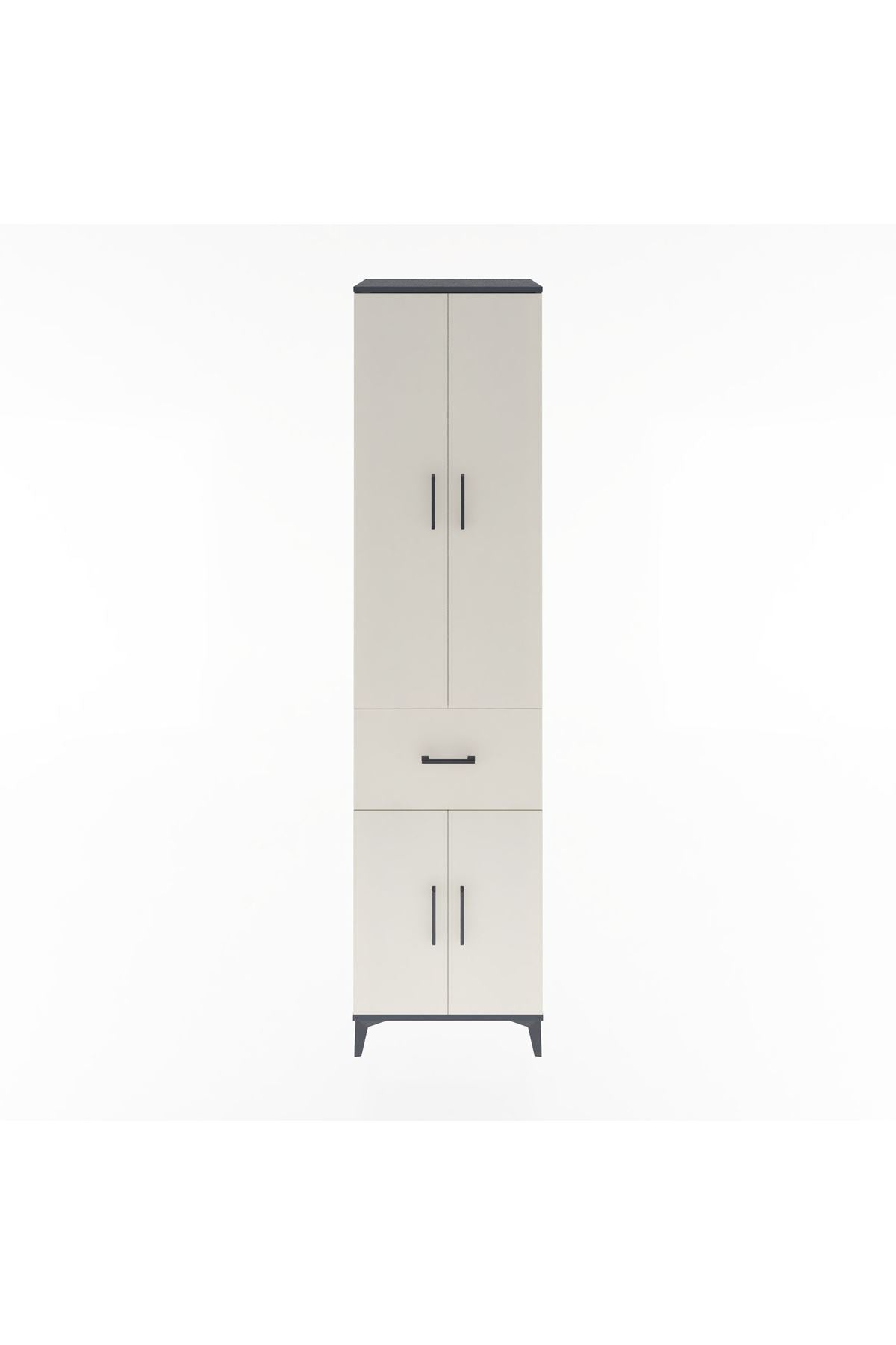 Hyperion Dolap 5 Raflı Tek Çekmeceli 4 Kapaklı 60x44x243 - S65M004V4B