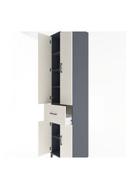 Hyperion Dolap 5 Raflı Tek Çekmeceli 4 Kapaklı 60x44x243 - S65M004V4B