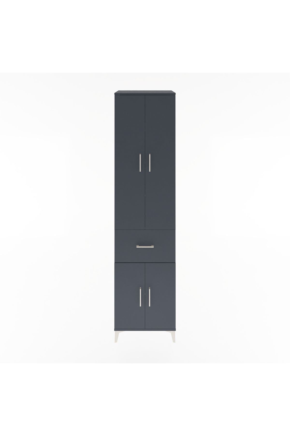 Hyperion Dolap 5 Raflı Tek Çekmeceli 4 Kapaklı 60x44x243 - S65M004V5B