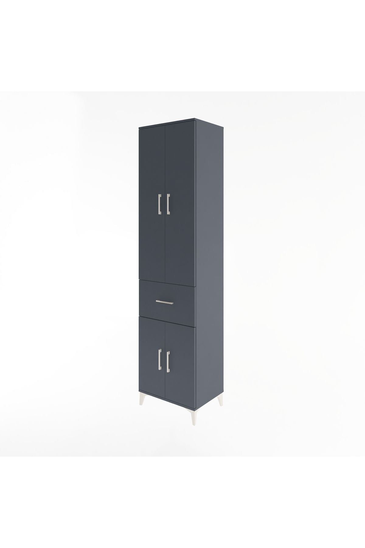 Hyperion Dolap 5 Raflı Tek Çekmeceli 4 Kapaklı 60x44x243 - S65M004V5B