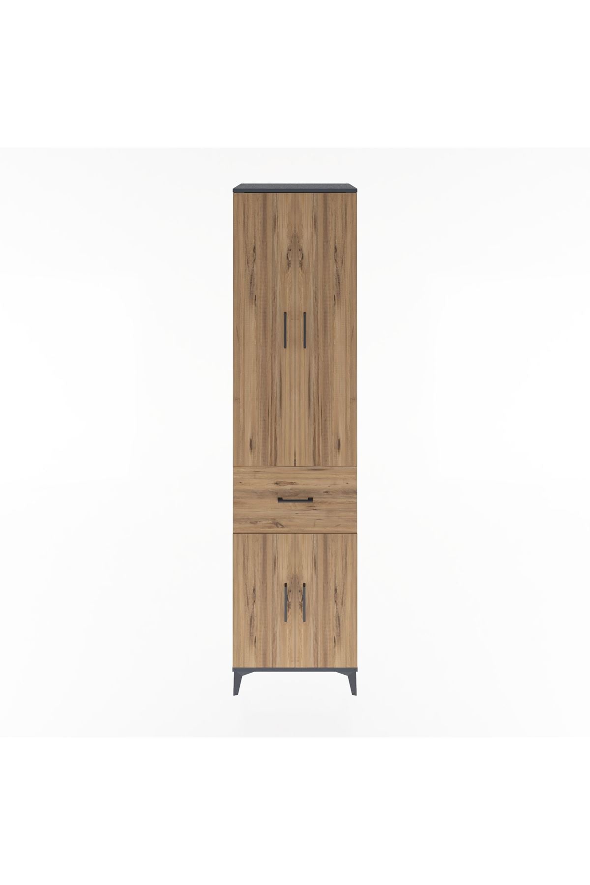 Hyperion Dolap 5 Raflı Tek Çekmeceli 4 Kapaklı 60x44x243 - S65M004V6B
