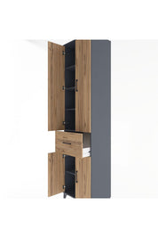Hyperion Dolap 5 Raflı Tek Çekmeceli 4 Kapaklı 60x44x243 - S65M004V6B