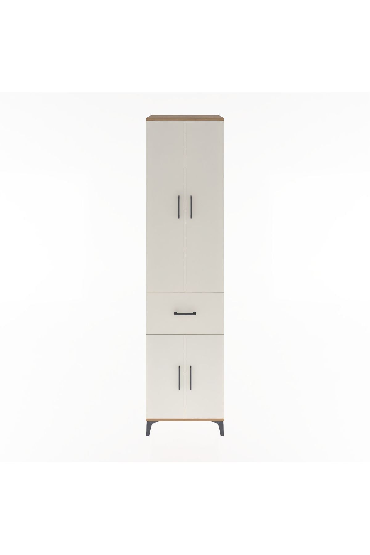Hyperion Dolap 5 Raflı Tek Çekmeceli 4 Kapaklı 60x44x243 - S65M004V7B