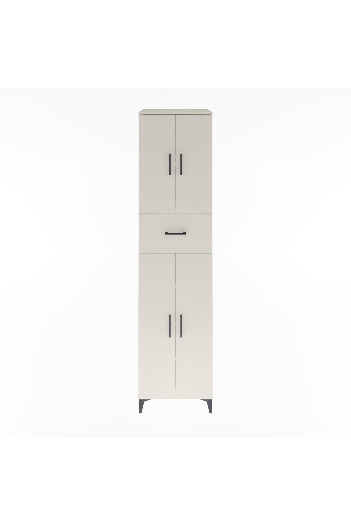 Hyperion Dolap 5 Raflı Tek Çekmeceli 4 Kapaklı 60x44x243 - S65M005V1B