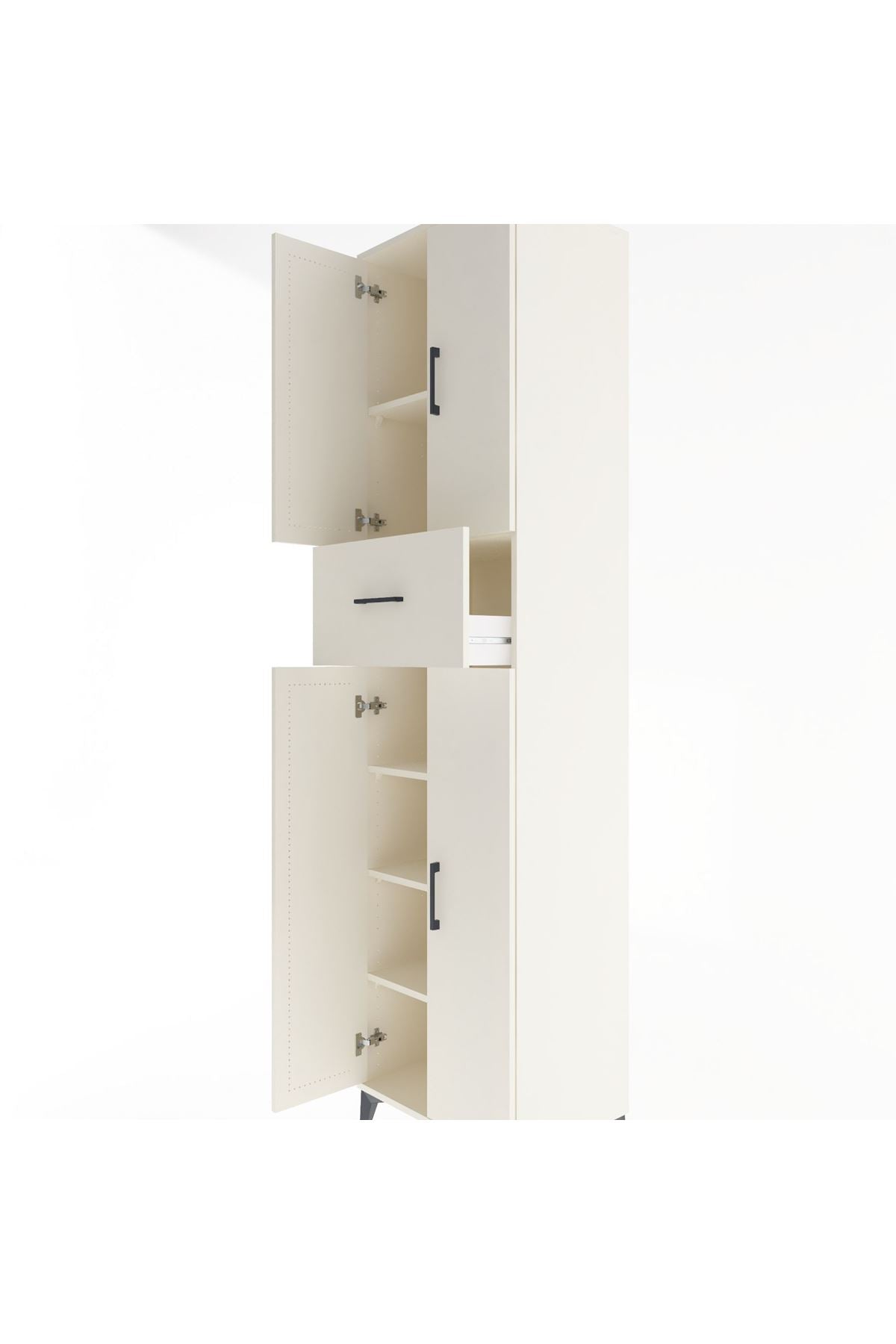 Hyperion Dolap 5 Raflı Tek Çekmeceli 4 Kapaklı 60x44x243 - S65M005V1B